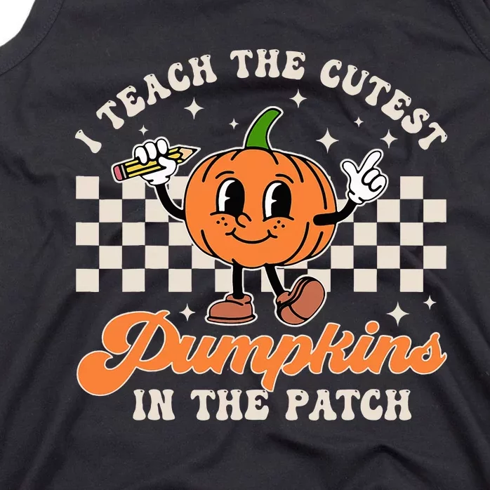 Adorable Pumpkin Patch Teacher Halloween Costume Tank Top