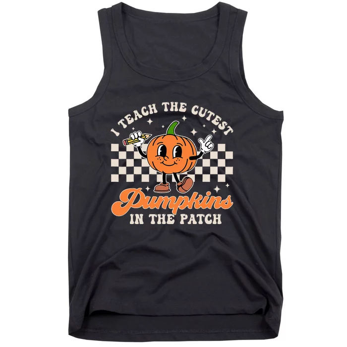 Adorable Pumpkin Patch Teacher Halloween Costume Tank Top