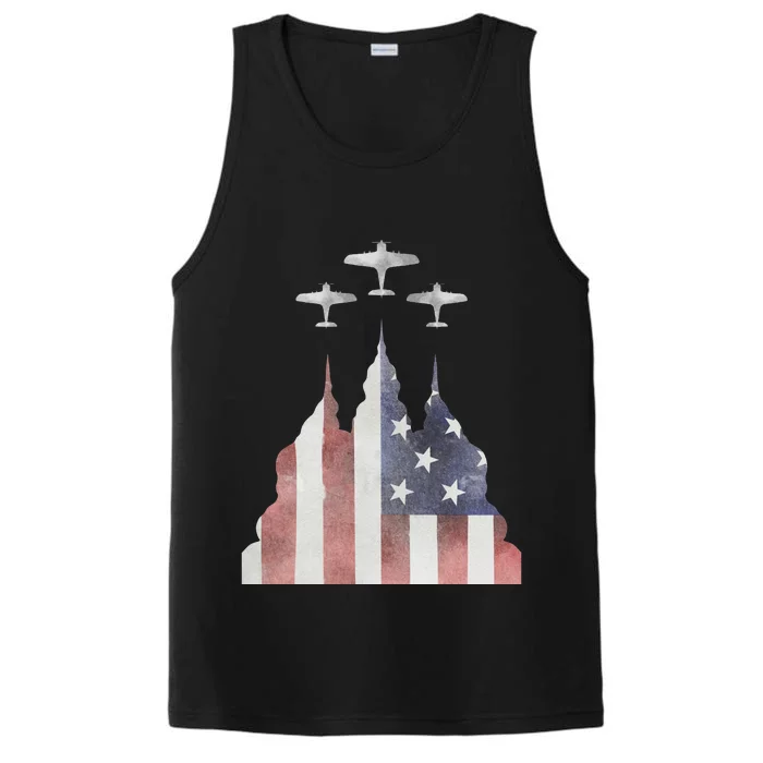 America Plane Patriotic Performance Tank