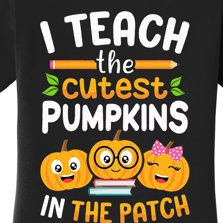 Adorable Pumpkin Patch Teacher Halloween Costume Women's T-Shirt