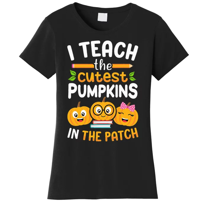 Adorable Pumpkin Patch Teacher Halloween Costume Women's T-Shirt