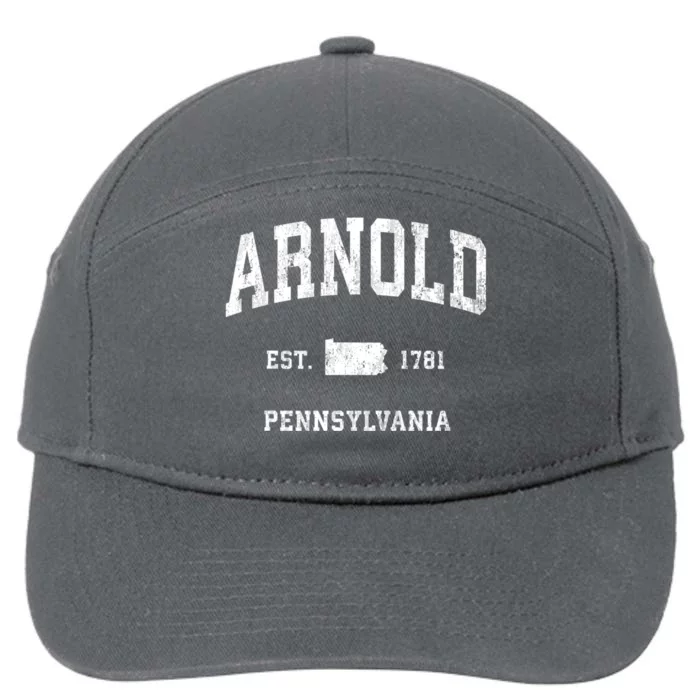 Arnold Pennsylvania Pa Vintage Athletic Sports 7-Panel Snapback Hat