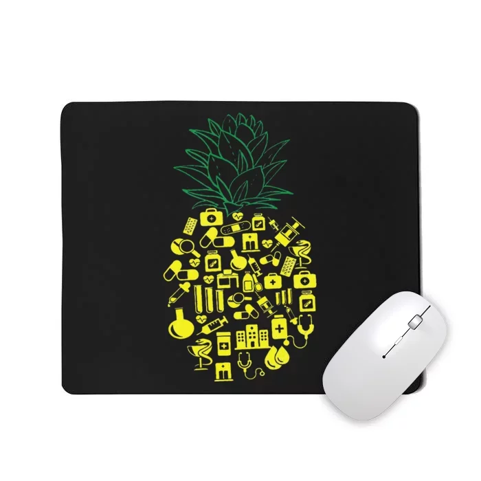 Aloha Pineapple Pharmacy Summer Nurse Gift Mousepad