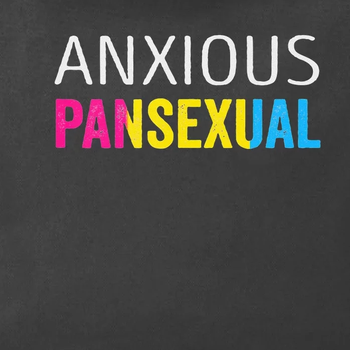 Anxious Pansexual Pride Zip Tote Bag