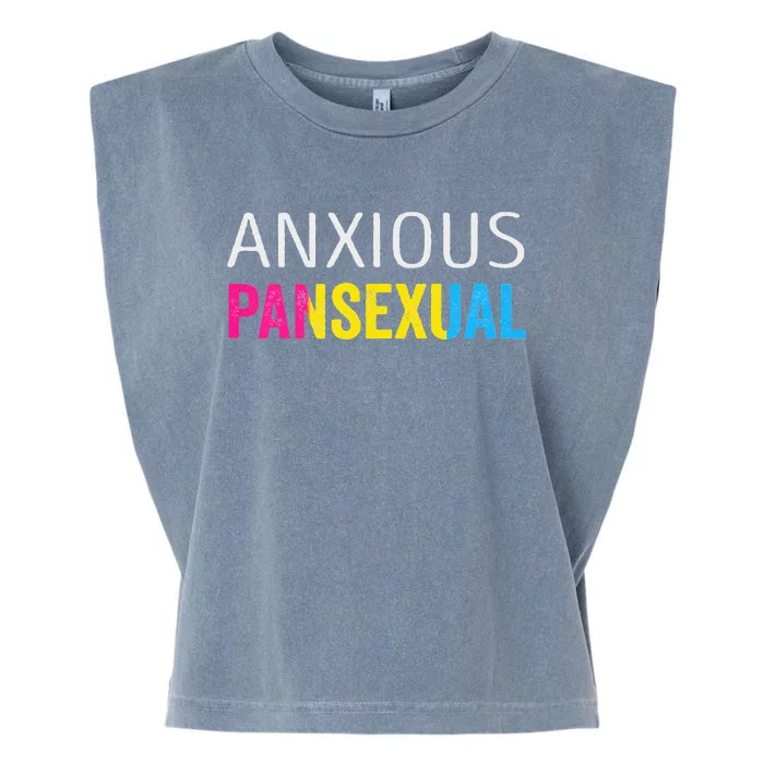 Anxious Pansexual Pride Garment-Dyed Women's Muscle Tee