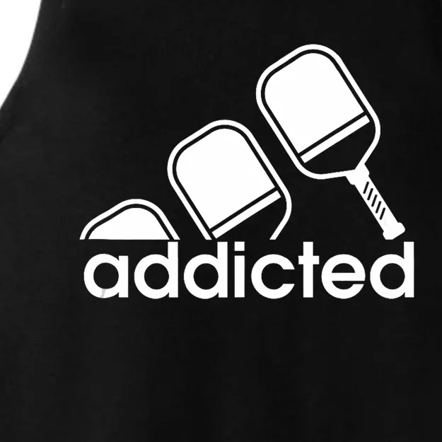 Addicted Pickleball Player Ladies Tri-Blend Wicking Tank