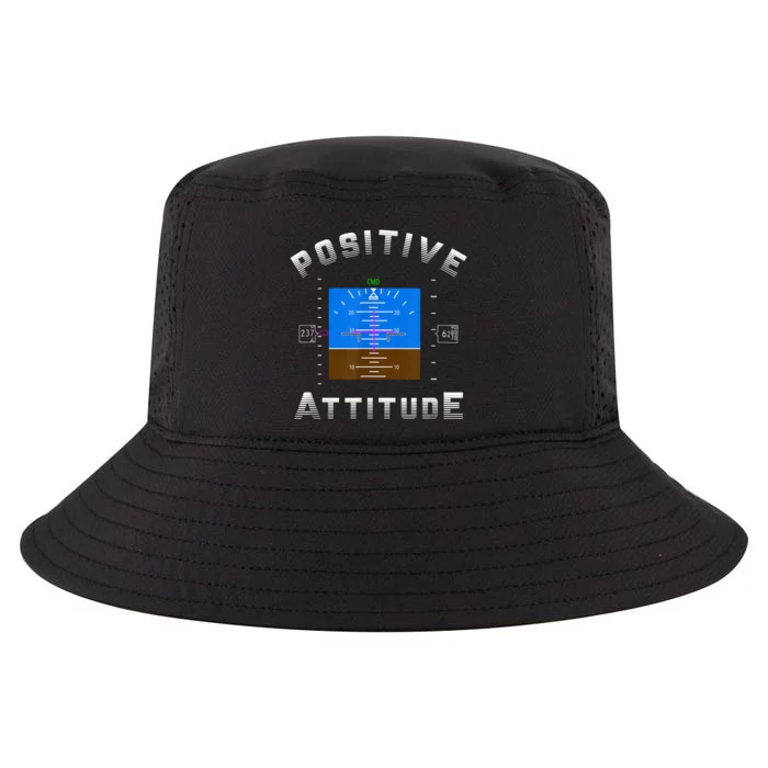 Aviation Pilot Primary Flight Display Positive Attitude Cool Comfort Performance Bucket Hat