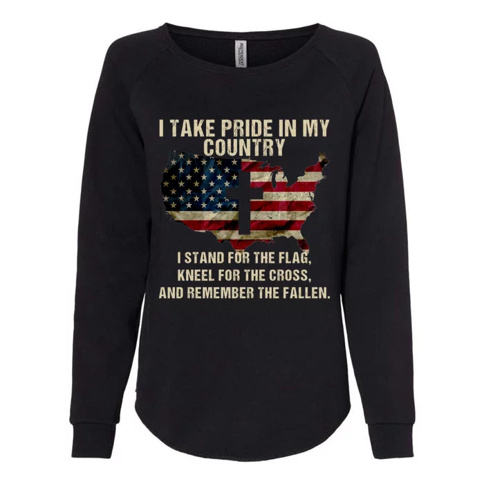 American Pride: Patriotic American Flag Cool Gift Cool Gift Womens California Wash Sweatshirt