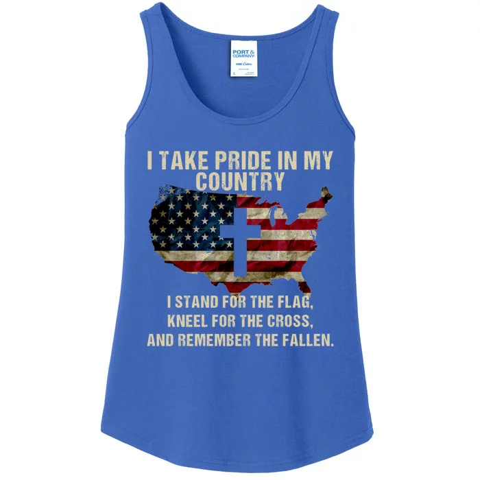 American Pride: Patriotic American Flag Cool Gift Cool Gift Ladies Essential Tank