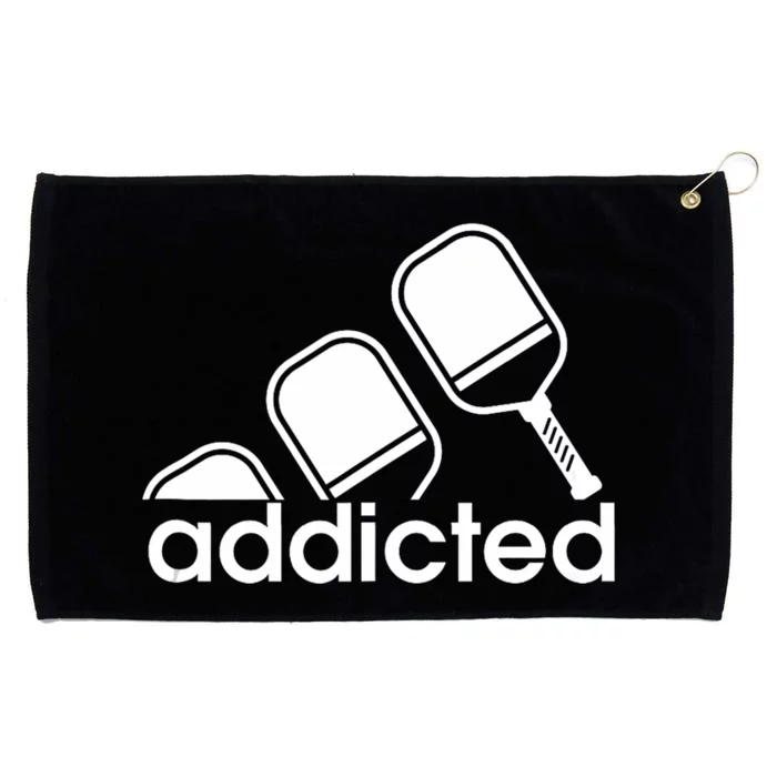 Addicted Pickleball Player Grommeted Golf Towel