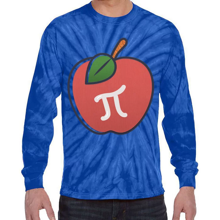 Apple Pie Pi Day 3 14 Math Geek Teacher Engineer Gift Tie-Dye Long Sleeve Shirt