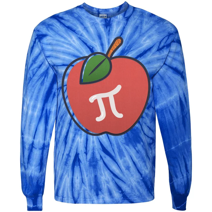 Apple Pie Pi Day 3 14 Math Geek Teacher Engineer Gift Tie-Dye Long Sleeve Shirt