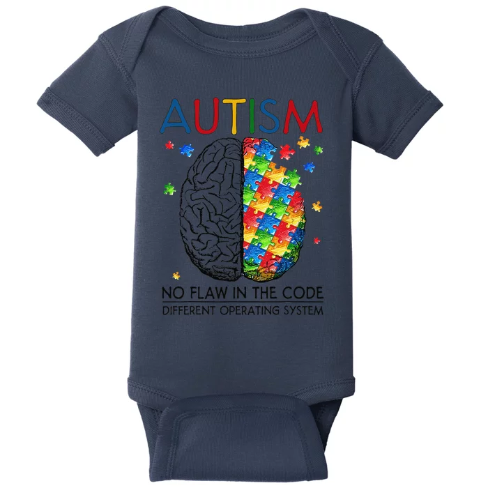 Autism Puzzle Piece Gifts Autism Quote Awareness Dad Mom Baby Bodysuit