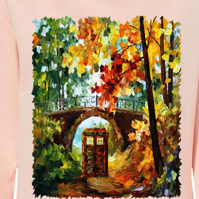 Abandoned Public Phone Under The Bridge Womens California Wash Sweatshirt