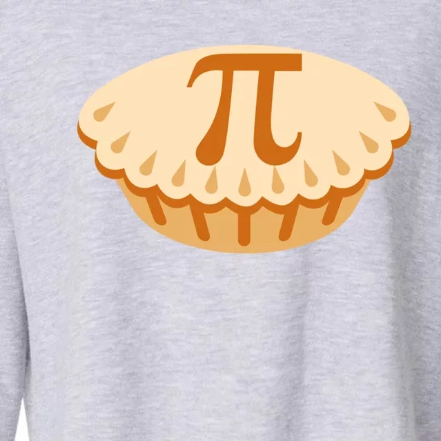 Apple Pie Pi Day Math Symbol Design For Teachers Students Gift Cropped Pullover Crew