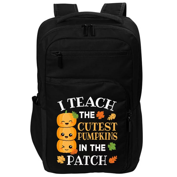 Adorable Pumpkin Patch Teacher Halloween Costume Impact Tech Backpack