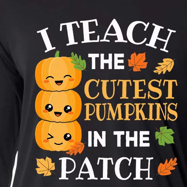 Adorable Pumpkin Patch Teacher Halloween Costume Cooling Performance Long Sleeve Crew