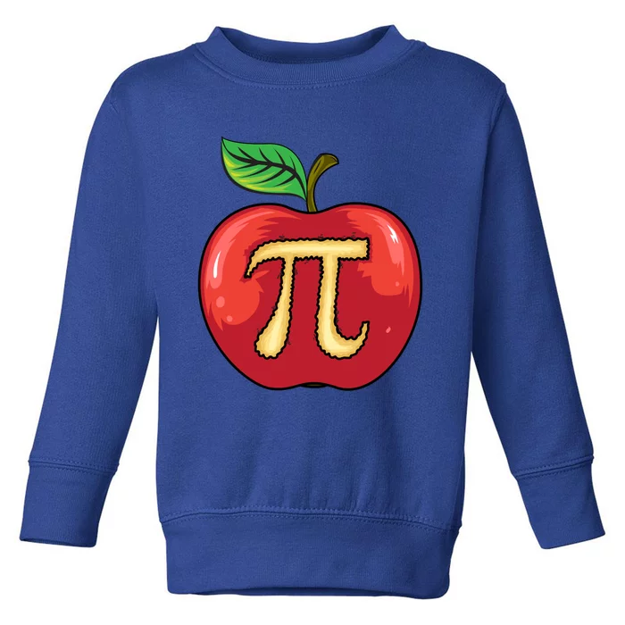 Apple Pie Pi Day Cute Mathematicians Funny Math Gift Toddler Sweatshirt