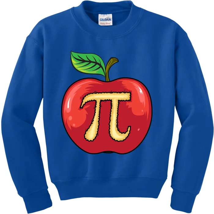 Apple Pie Pi Day Cute Mathematicians Funny Math Gift Kids Sweatshirt