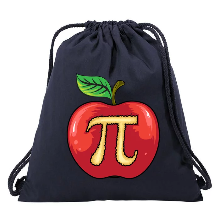 Apple Pie Pi Day Cute Mathematicians Funny Math Gift Drawstring Bag