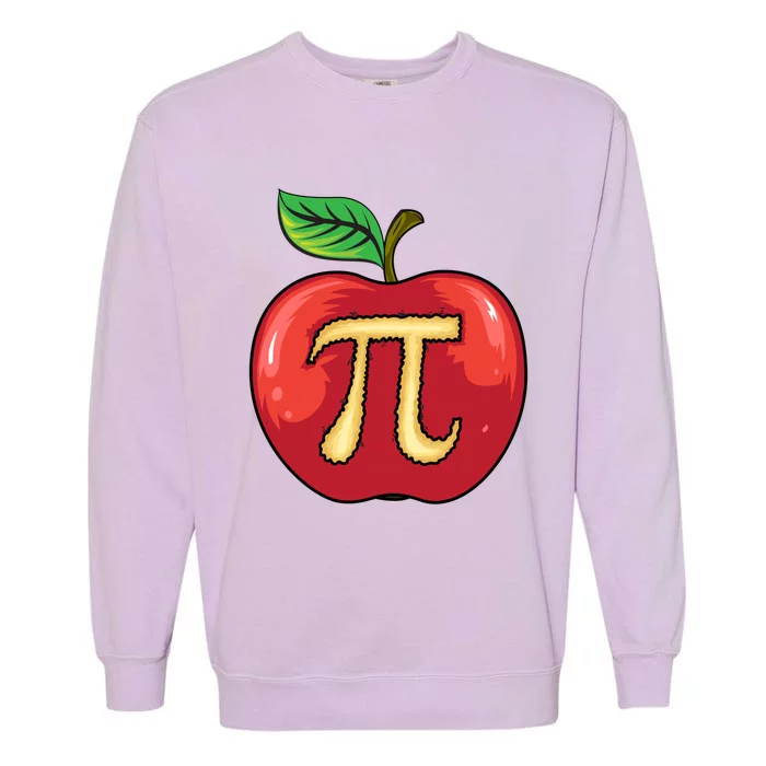 Apple Pie Pi Day Cute Mathematicians Funny Math Gift Garment-Dyed Sweatshirt