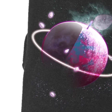 Apple Nebula Space Planet Doggie 3-End Fleece Hoodie