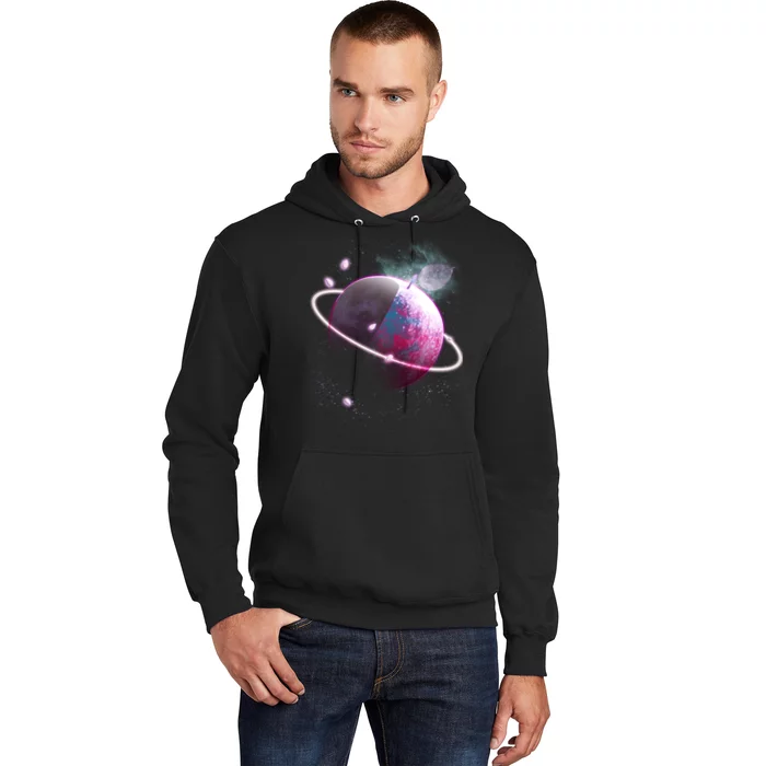 Apple Nebula Space Planet Hoodie