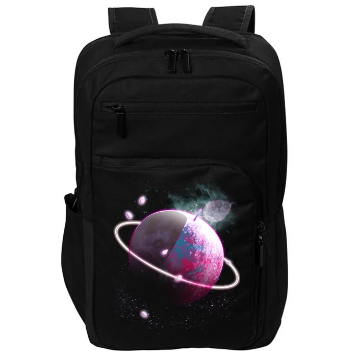 Apple Nebula Space Planet Impact Tech Backpack