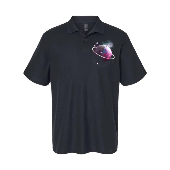 Apple Nebula Space Planet Softstyle Adult Sport Polo