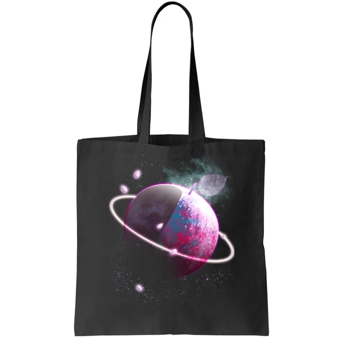 Apple Nebula Space Planet Tote Bag