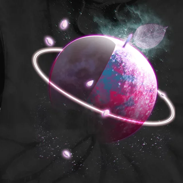 Apple Nebula Space Planet Tie Dye Hoodie