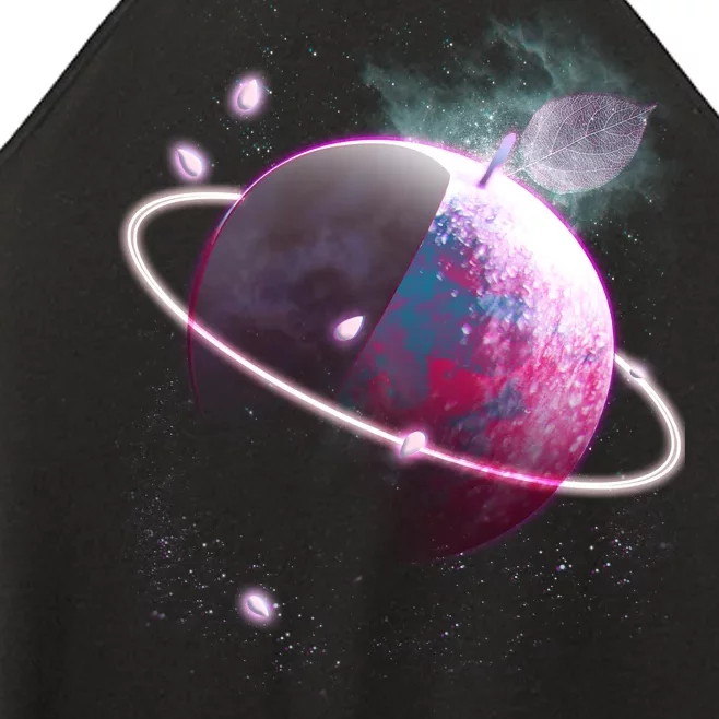 Apple Nebula Space Planet Women’s Perfect Tri Rocker Tank