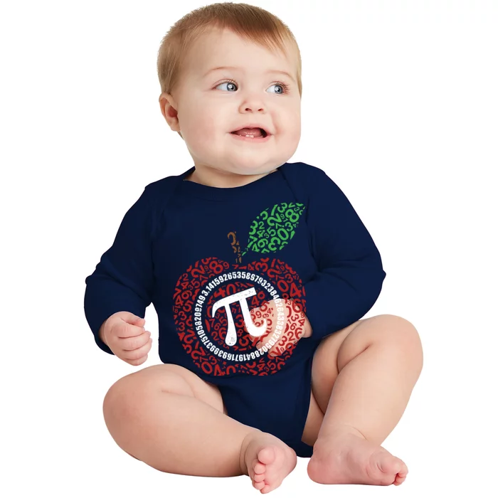 Apple Pi Baby Long Sleeve Bodysuit