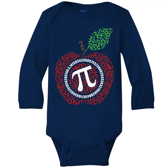 Apple Pi Baby Long Sleeve Bodysuit