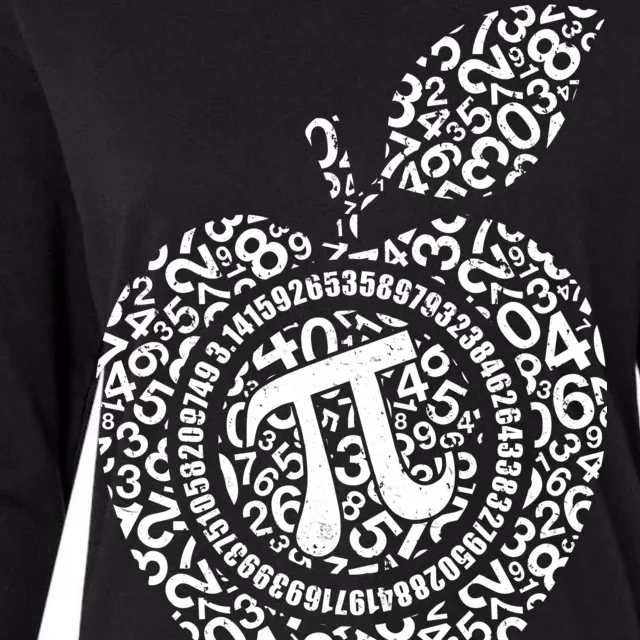 Apple Pi 3.14 Math Womens Cotton Relaxed Long Sleeve T-Shirt