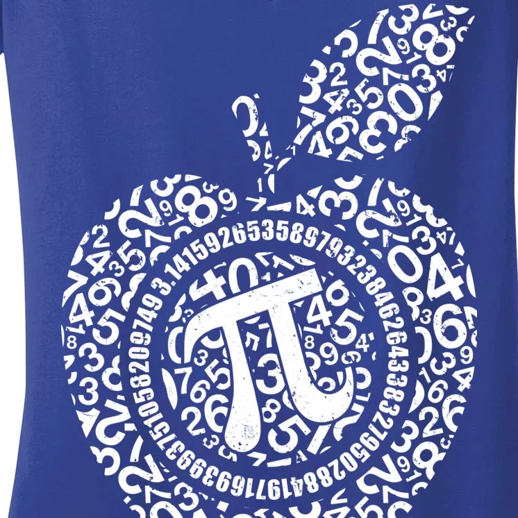 Apple Pi 3.14 Math Women's V-Neck T-Shirt