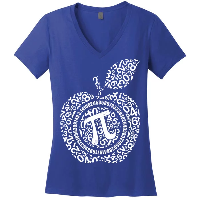 Apple Pi 3.14 Math Women's V-Neck T-Shirt