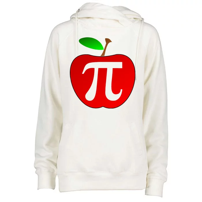 Apple Pi Pie 3.14 Womens Funnel Neck Pullover Hood