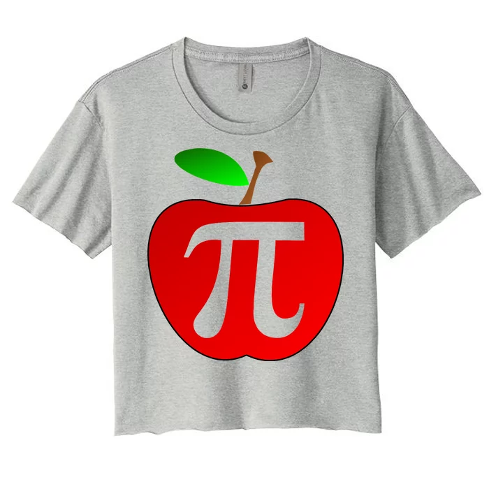 Apple Pi Pie 3.14 Women's Crop Top Tee