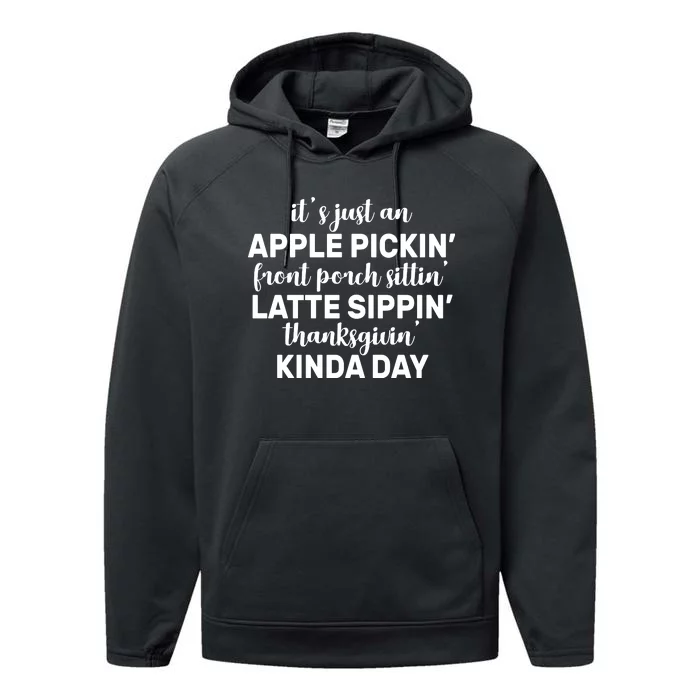 Apple Picking Season Performance Fleece Hoodie