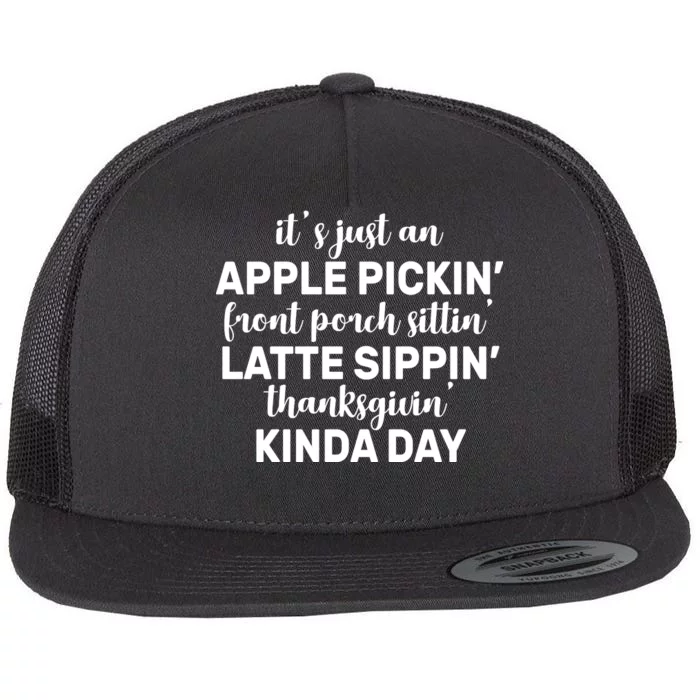 Apple Picking Season Flat Bill Trucker Hat