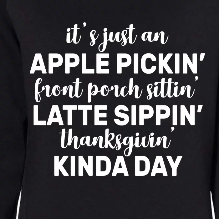 Apple Picking Season Womens California Wash Sweatshirt