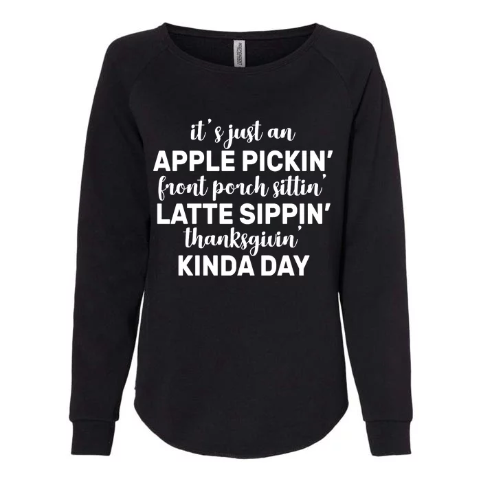 Apple Picking Season Womens California Wash Sweatshirt