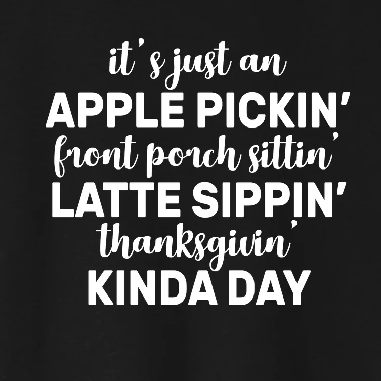 Apple Picking Season Women's Crop Top Tee