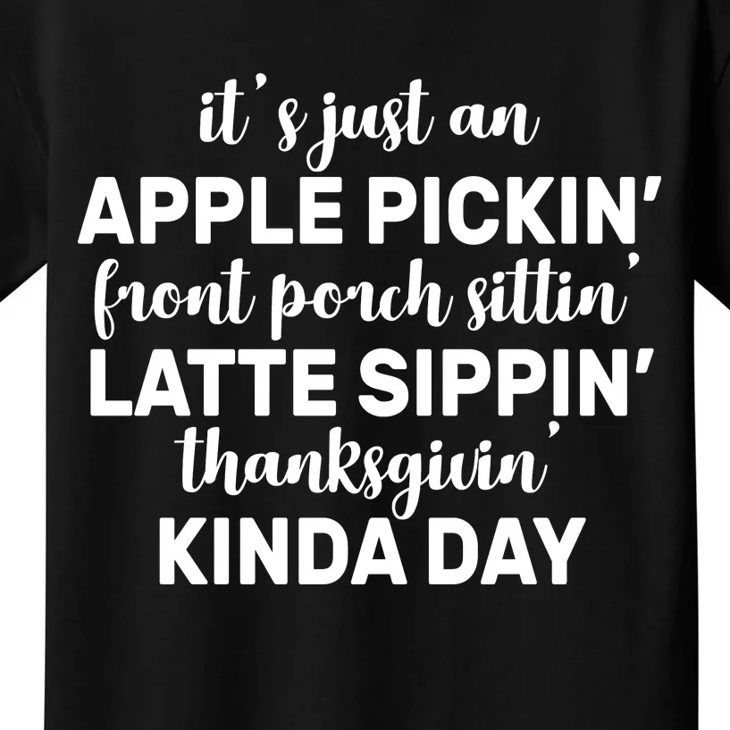 Apple Picking Season Kids T-Shirt