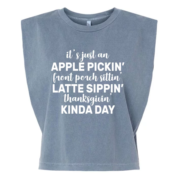 Apple Picking Season Garment-Dyed Women's Muscle Tee