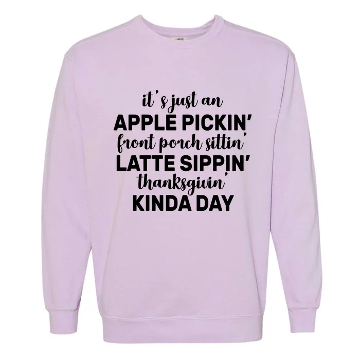 Apple Picking Season Garment-Dyed Sweatshirt