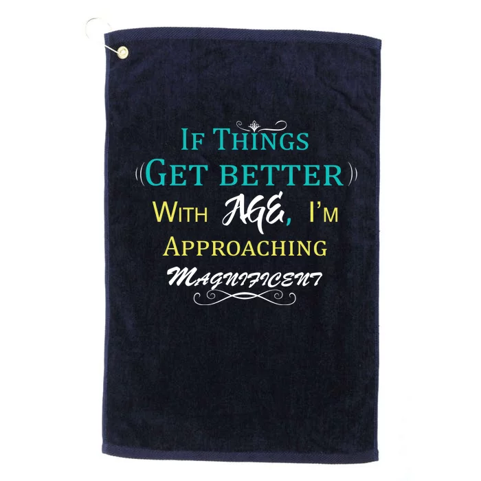 Approaching Magnificent Platinum Collection Golf Towel