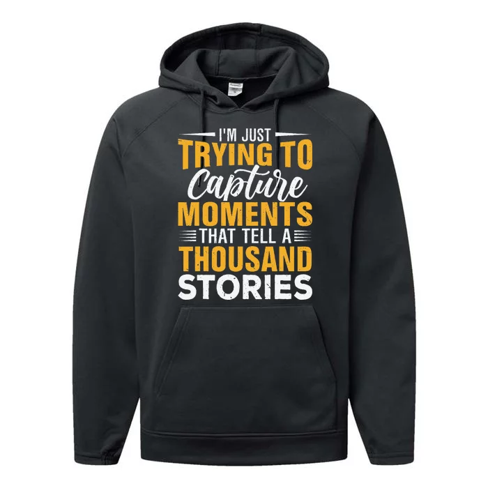 Architectural Photographer Quote Performance Fleece Hoodie