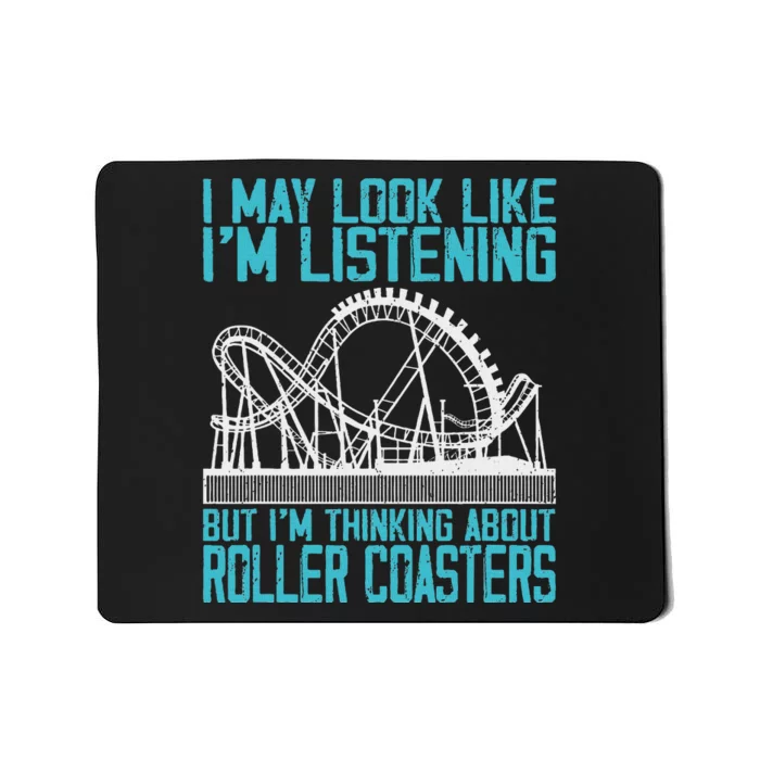 Amusement Park Riding Lover Funny Roller Coasters Rider Mousepad